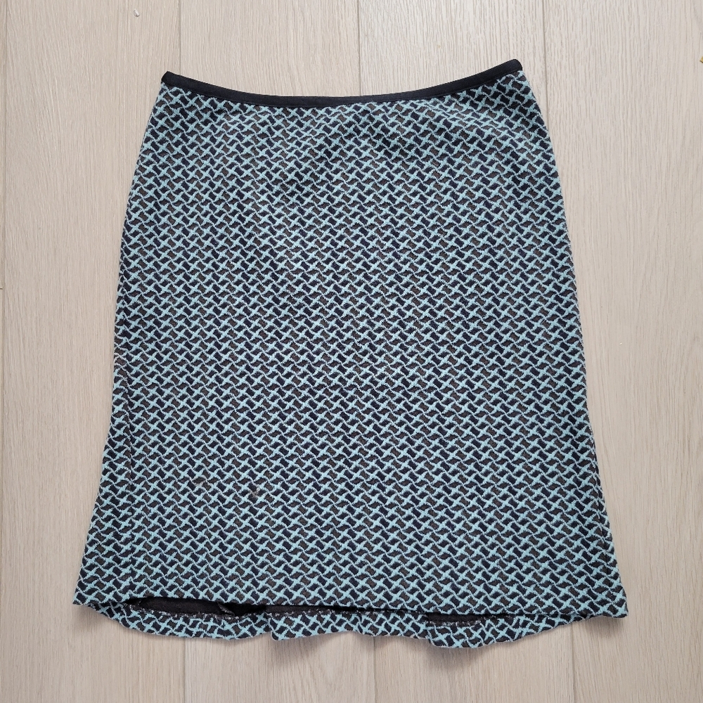 Diane VonFurstenburg Geometric Patterned Pencil Skirt